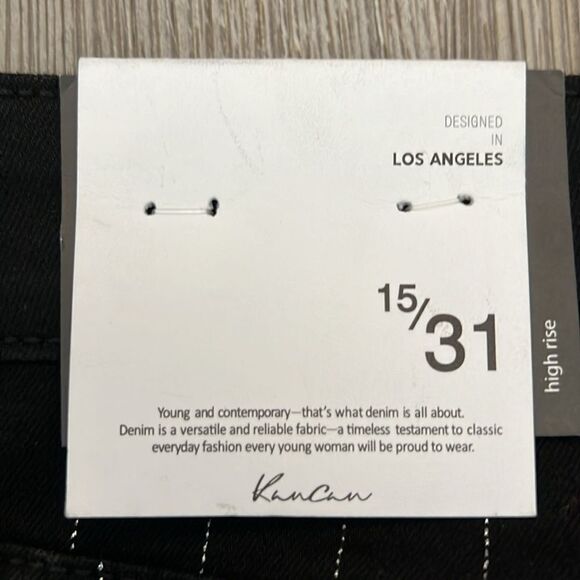 Kancan Black Striped Cropped Pants - Picture 10 of 10